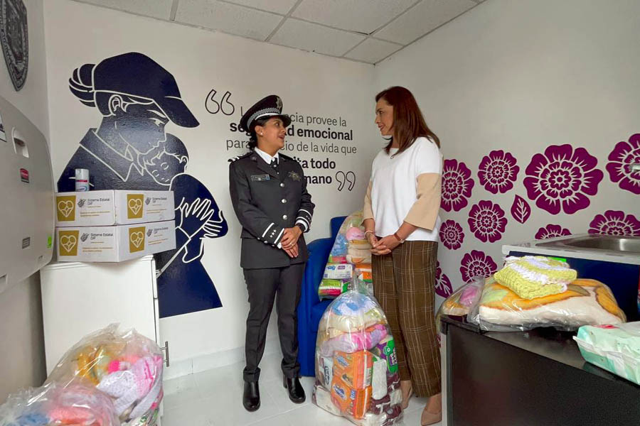 Inauguró Gaby Bonilla Sala de Lactancia de la policía auxiliar