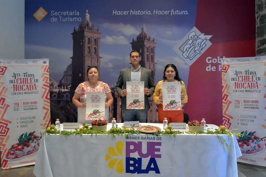 Invita Tehuacán a Feria del Chile en Nogada el 29 de julio