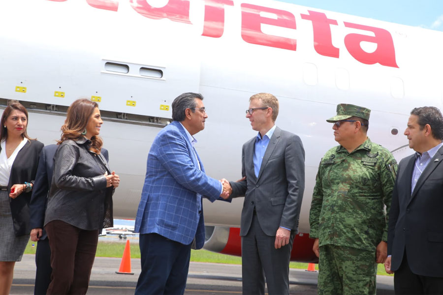 Inició Céspedes operaciones de Estafeta en aeropuerto de Huejotzingo