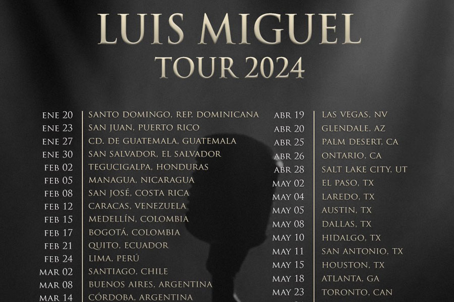 Anunció Luis Miguel 50 conciertos de su Tour 2024