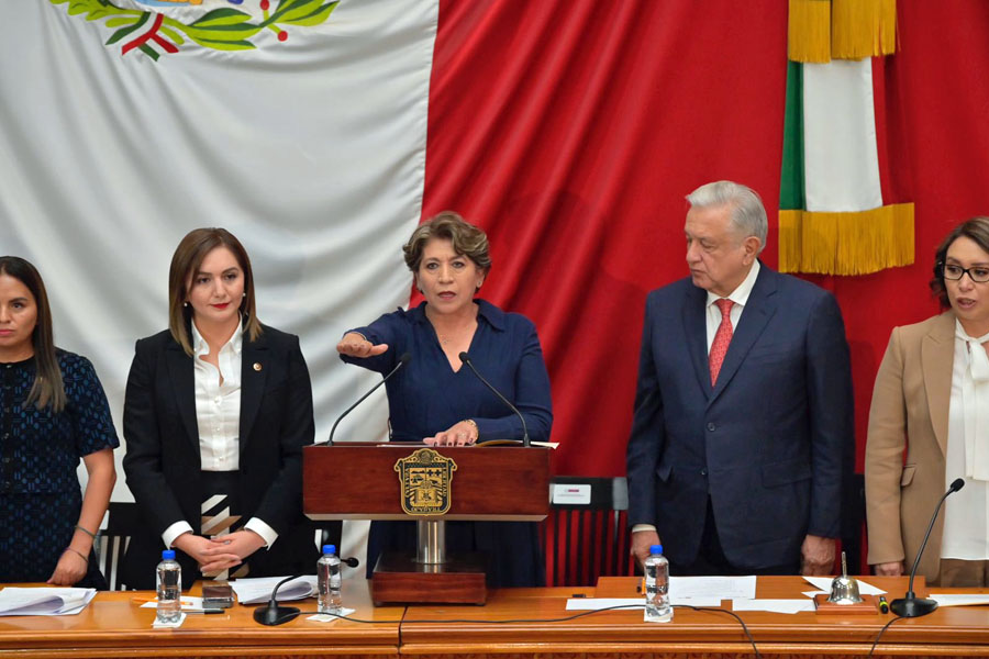 Tomó protesta Delfina Gómez como gobernadora de Edomex