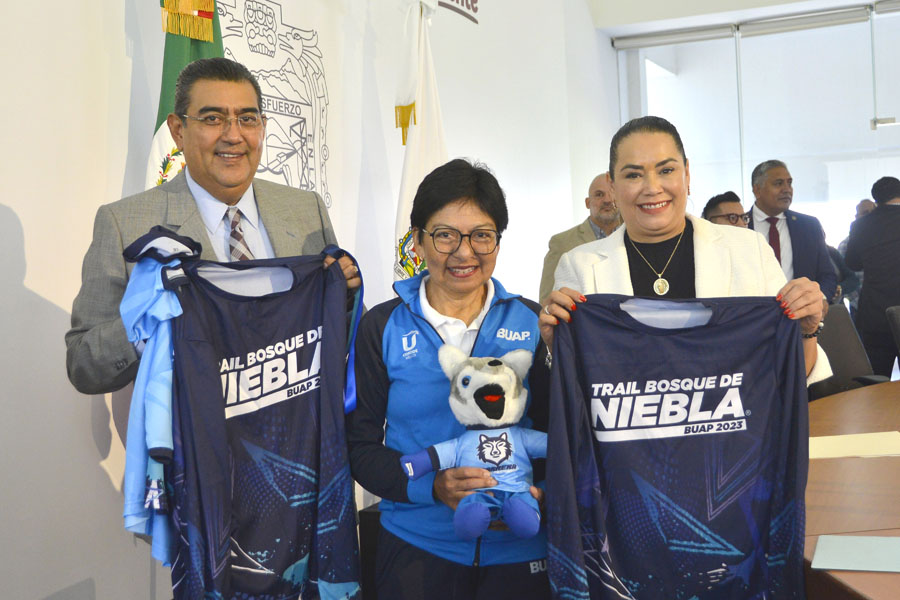 Presentaron Cedillo y Céspedes Trail BUAP y Carrera Universitaria