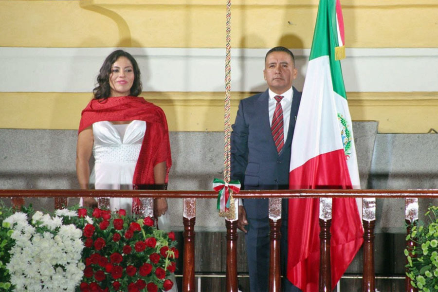 Celebró Mundo Tlatehui Grito de Independencia en San Andrés Cholula