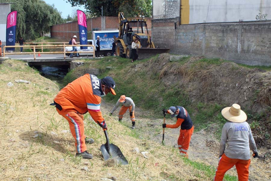 Retiraron 136 toneladas de residuos en barrancas de Puebla