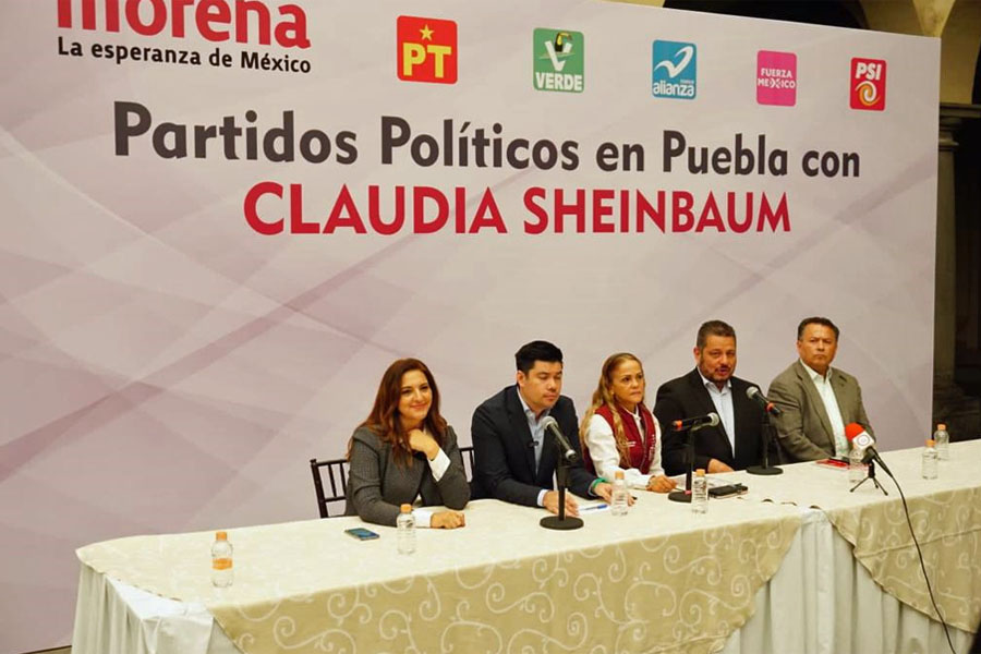 Se suman a Morena 5 partidos para apoyar a Claudia Sheinbaum