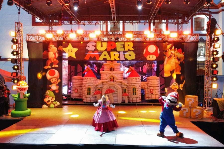 Se presentó en Feria de Cholula 2023 el Show de Super Mario