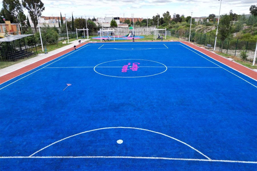 Inauguró Eduardo Rivera rehabilitación de Deportivo El Cobre