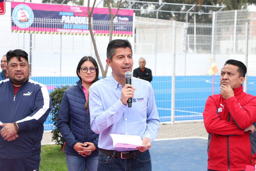 Rehabilitó Eduardo Rivera parque Benito Juárez en La Libertad