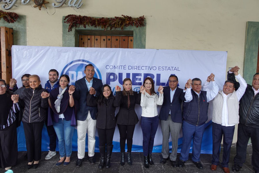 Cerraron filas panistas de San Pedro Cholula en apoyo a Eduardo Rivera