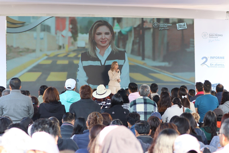 Llamó Paola Angon a alianza con la sociedad cholulteca