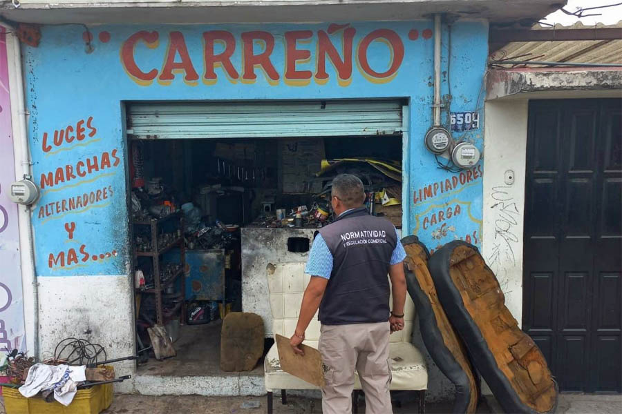 Clausuró Ayuntamiento de Puebla 5 talleres mecánicos