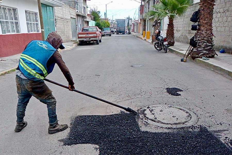 Atendió Ayuntamiento de Puebla más de 2 mil baches