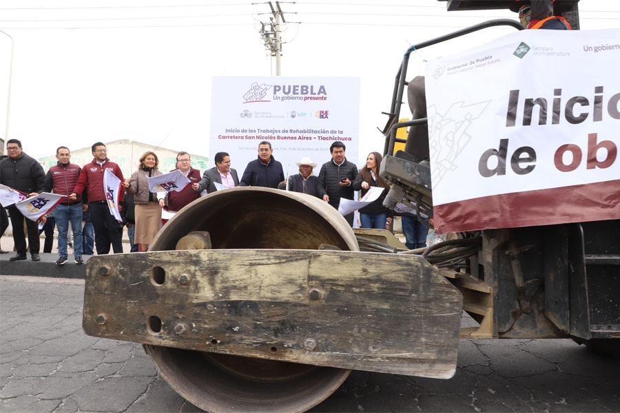 Inició Céspedes obra carretera en San Nicolás Buenos Aires