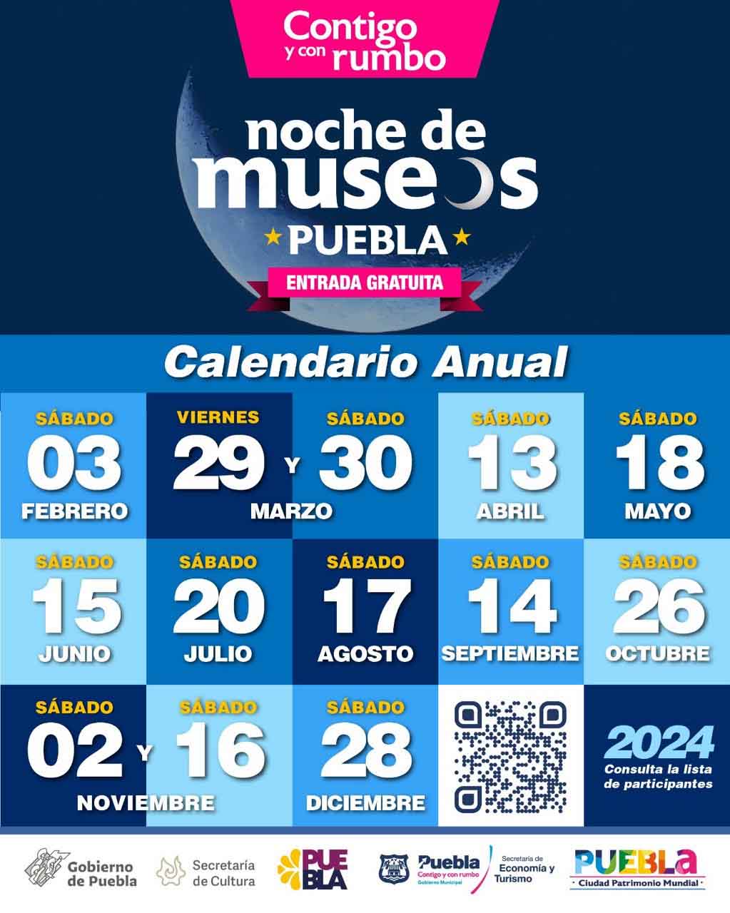 Presentó Adán Domínguez calendario de noche de museos 2024