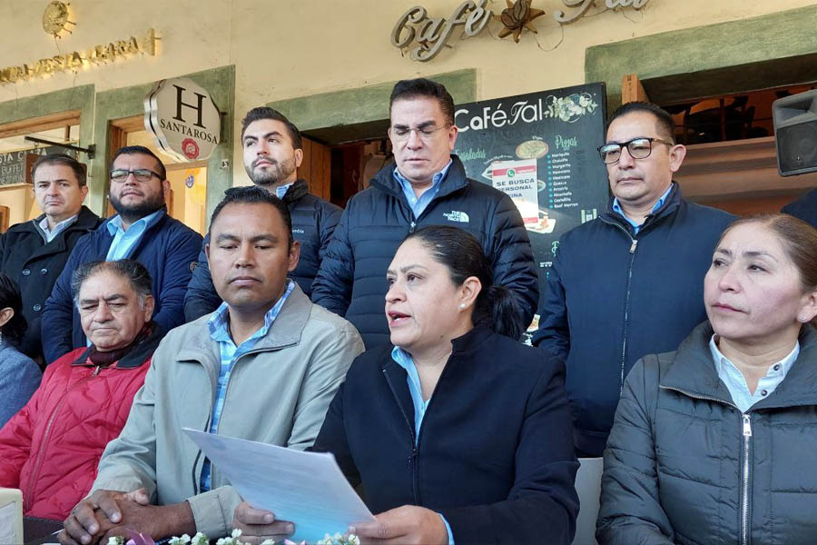 Se manifestaron panistas cholultecas contra imposición