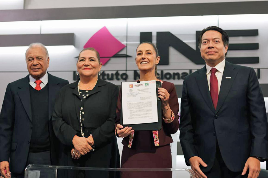 Se registró Claudia Sheinbaum ante el INE a la Presidencia