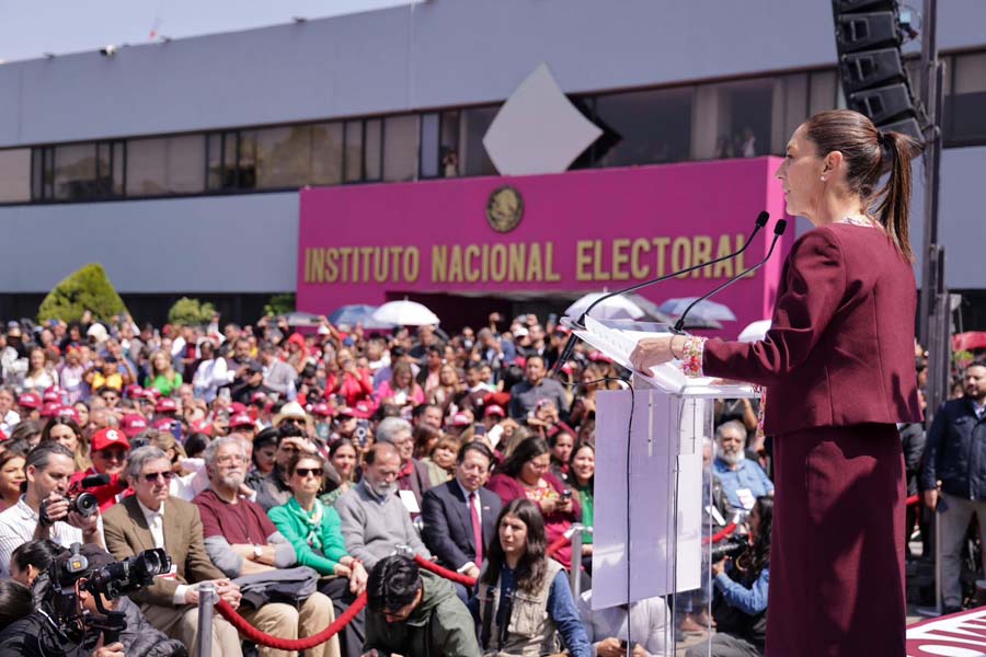 Se registró Claudia Sheinbaum ante el INE a la Presidencia