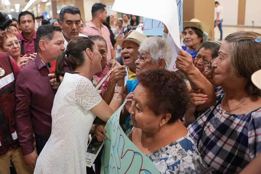 Inició gira de trabajo Claudia Sheinbaum en Quintana Roo