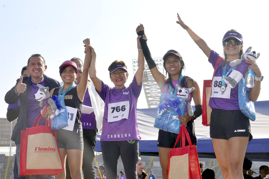 Se realizó con éxito la Carrera de la Mujer de la BUAP