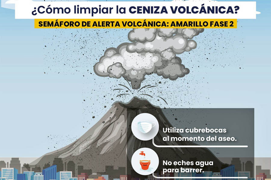 Intensa actividad registró el Popocatépetl en la noche