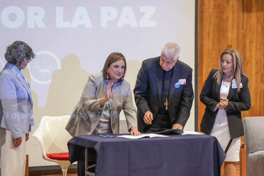 Firmó Xóchitl Gálvez Compromiso Nacional por la Paz