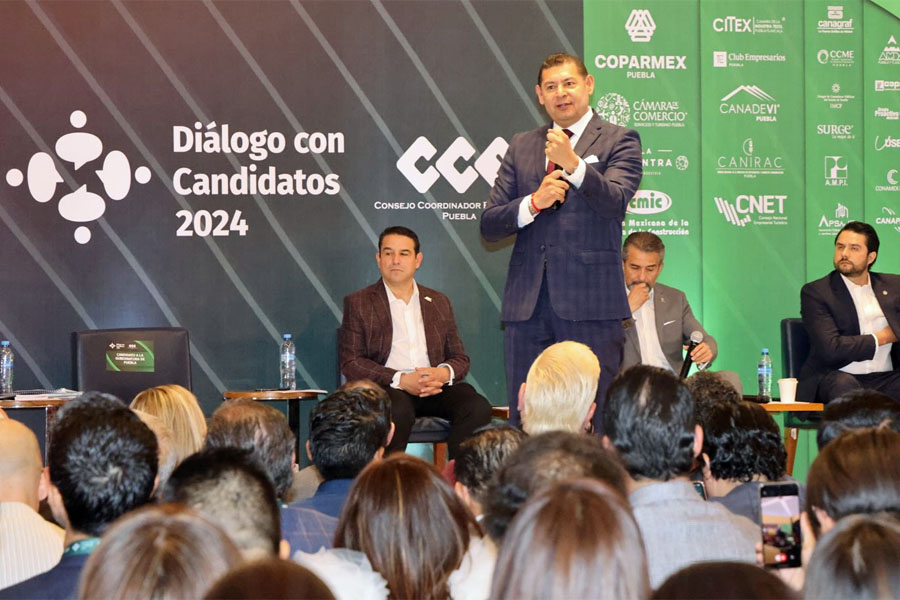Seré aliado de los empresarios: Alejandro Armenta al CCE