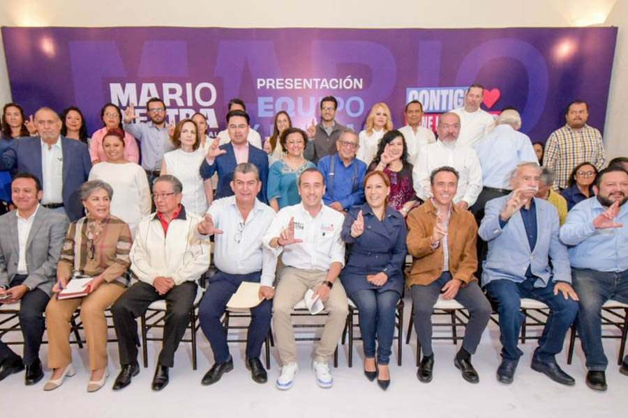 Presentó Mario Riestra a su equipo a la presidencia