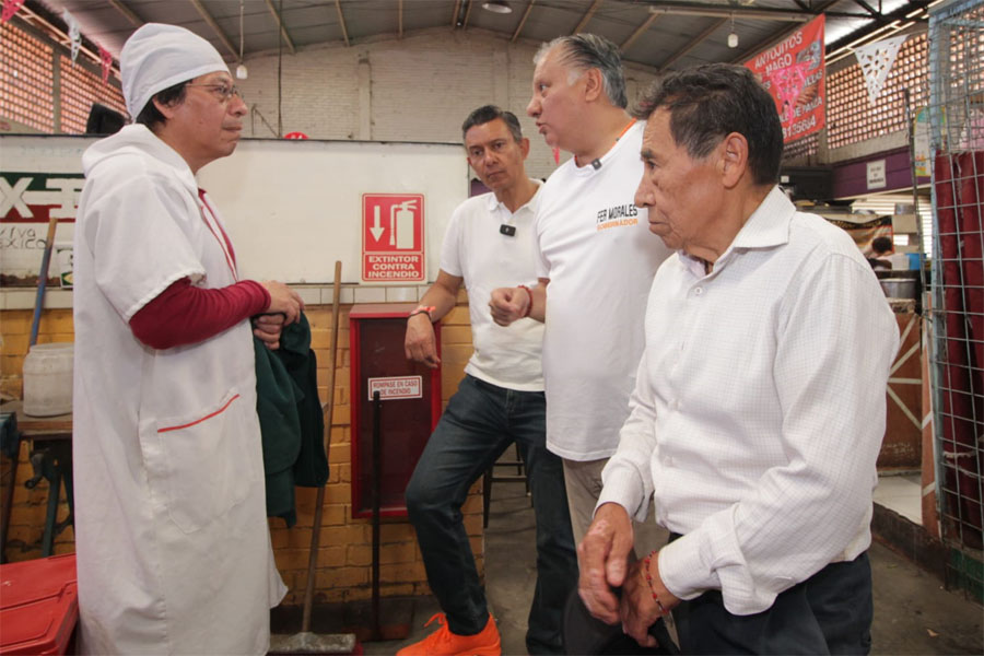 Visitó Fernando Morales el mercado de "Mayorazgo”