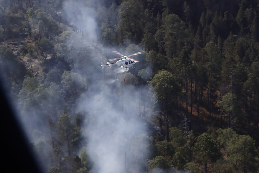 Liquidado al 85 % incendio forestal en Libres: SEGOB