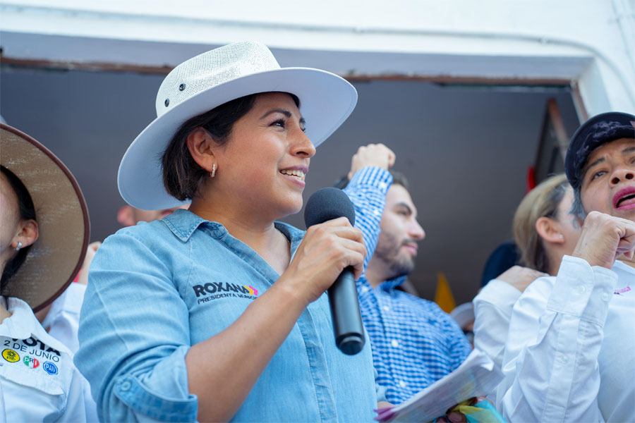 Inauguró Roxana Luna su casa de campaña