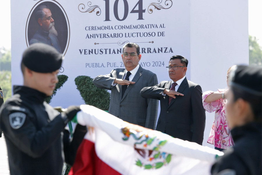 Encabezó Céspedes aniversario luctuoso de Venustiano Carranza