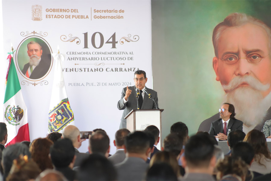 Encabezó Céspedes aniversario luctuoso de Venustiano Carranza