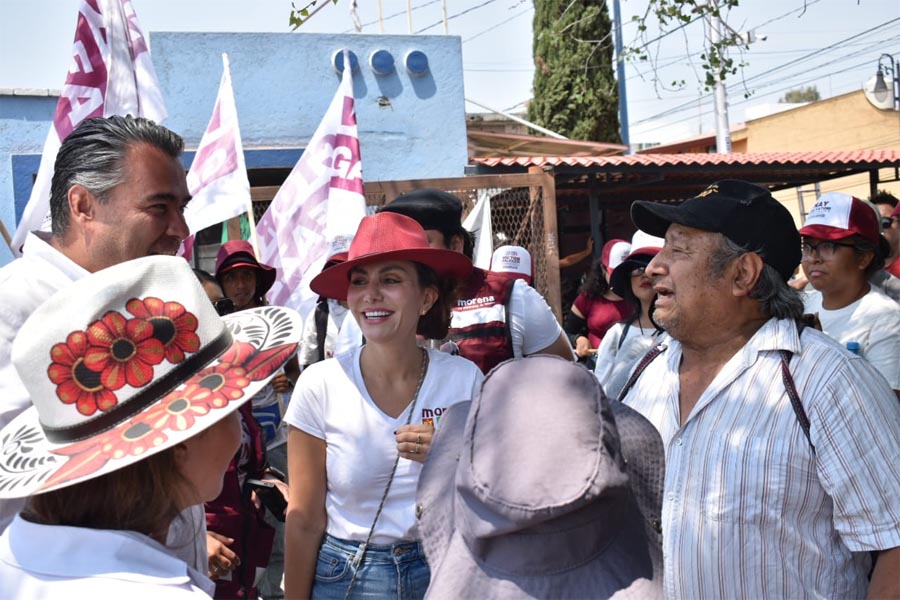 En Tlaxcalancingo Nay Salvatori pide voto "6 de 6"