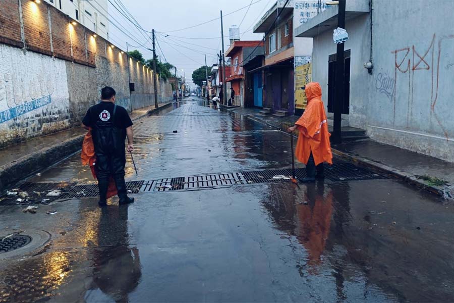 Realiza San Pedro Cholula operativo contra inundaciones