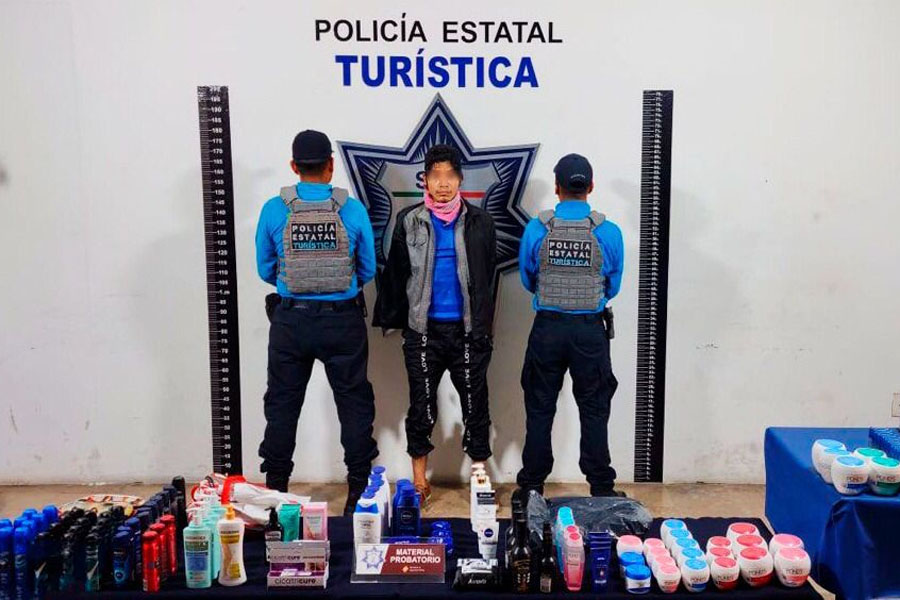 Detienen a sujeto por robo a farmacia del centro histórico