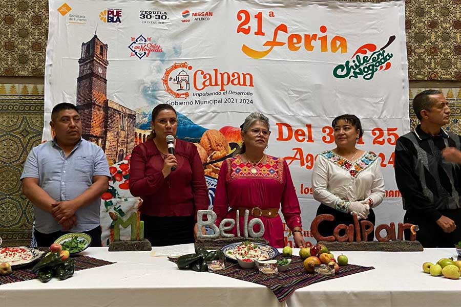 Invita Congreso Feria del Chile en Nogada en Calpan