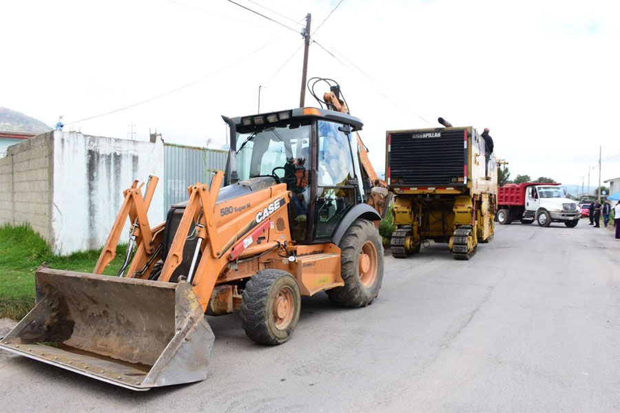 Inició gobierno rehabilitación de carretera en Nopalucan