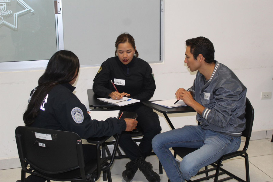 Sigue capacitación a policías de San Andrés Cholula