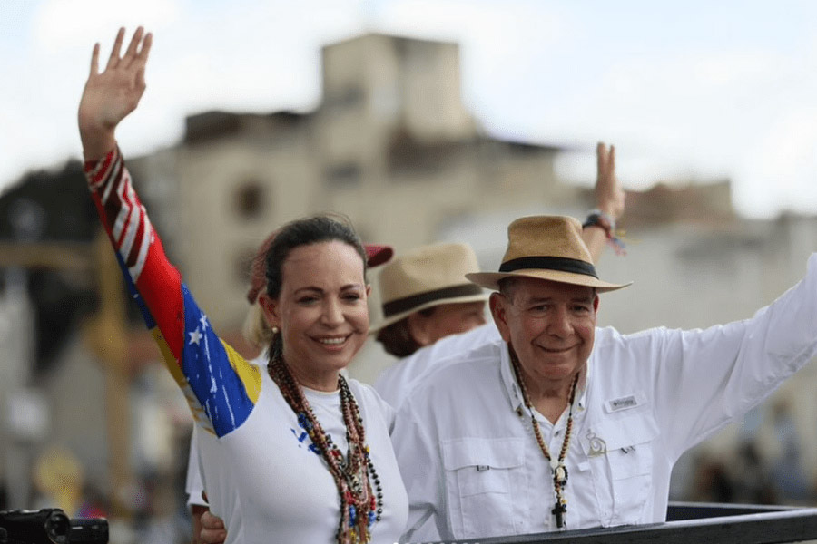 Reapareció la opositora venezolana María Corina Machado