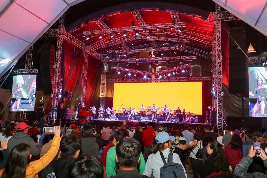 Se presentó la Sonora Dinamita en la Feria de Cholula 2024