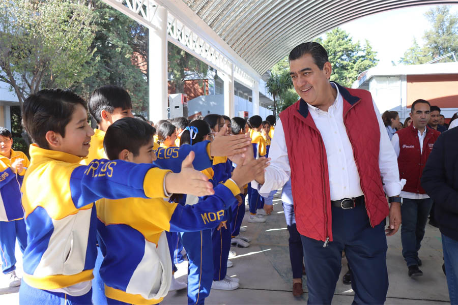 Entregó Céspedes techado en Centro Escolar Morelos