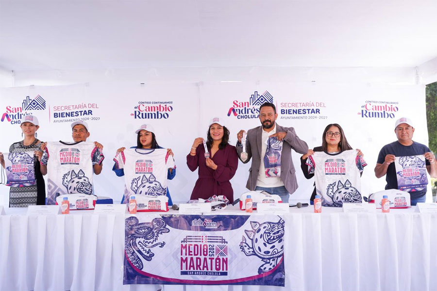 Invitó Lupita Cuautle al Medio Maratón San Andrés Cholula