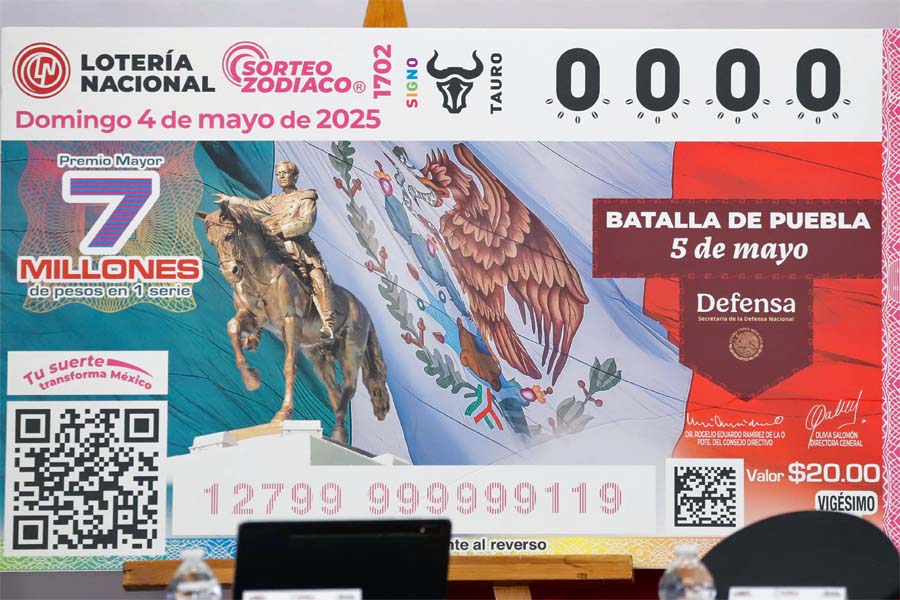 Presentó Armenta y Salomón billete de la Batalla de Puebla