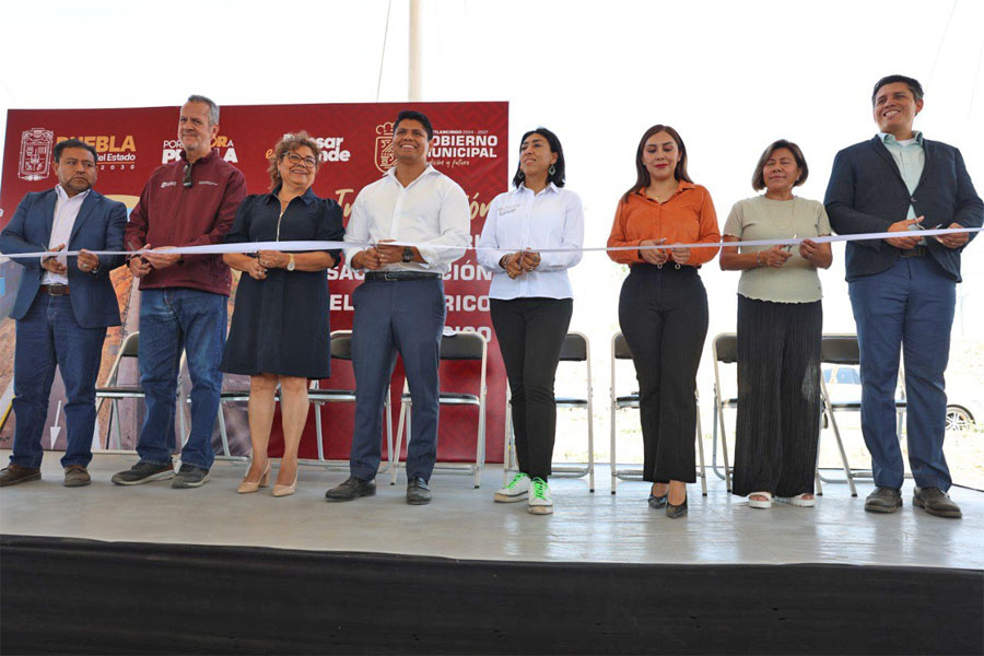 Inauguró Omar Muñoz obra conjunta con el Gobierno del Estado
