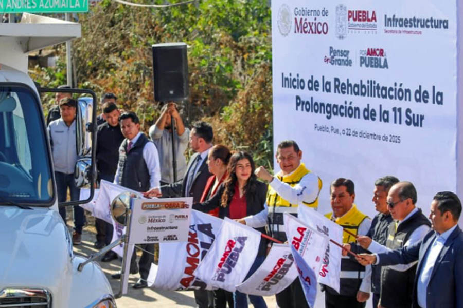 Supervisó Alejandro Armenta rehabilitación de la 11 Sur